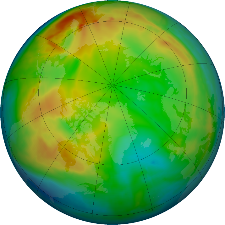 Arctic ozone map for 27 December 2014